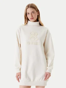 Guess Sukienka codzienna V5YK07 KCX22 Écru Regular Fit - Sukienki i spódniczki dla dziewczynek - miniaturka - grafika 1