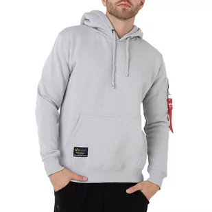Bluza Alpha Industries Fighter Squadron 108331666 - szara - Bluzy sportowe męskie - miniaturka - grafika 1