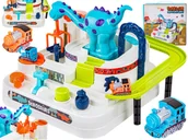 Zabawki konstrukcyjne - Kolorowy Tor Przeszkód Pojazdy Dinozaur - miniaturka - grafika 1