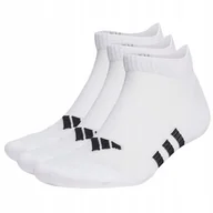 Skarpetki męskie - Skarpety adidas Performance Cushioned Low Socks 3PP HT3449 czarny 46-48 - miniaturka - grafika 1