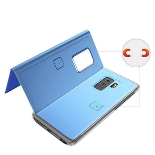 Clear View Case futerał etui z klapką Huawei Y7 2019 / Y7 Prime 2019 niebieski - Etui i futerały do telefonów - miniaturka - grafika 4