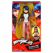 Figurki dla dzieci - Miraculous Lalka Biedronka z cekinami Marinette Ladybug 50375 - miniaturka - grafika 1