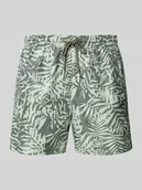 Kąpielówki męskie - Spodenki kąpielowe z elastycznym pasem - miniaturka - grafika 1