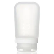 Butelki dla niemowląt - Podróżna silikonowa butelka na płyny Humangear GoToob+ M - clear - miniaturka - grafika 1