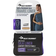 Śpiwory - Sea To Summit Silk Travel Liner, wewnętrzny śródmiąższow fsack zapalenie Stretch ASILKCSMUMMYNB - miniaturka - grafika 1