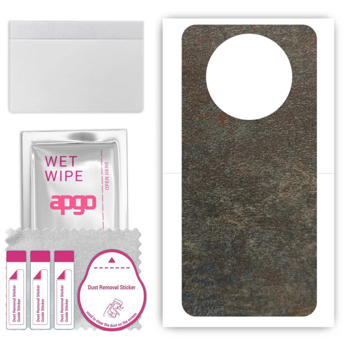 Folia naklejka skórka strukturalna na TYŁ do Realme 11 Pro+ Plus - Kamień Księżycowy - apgo SKINS