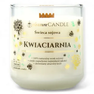 KWIACIARNIA - Sojowa świeca zapachowa pleasureCANDLE - Świece - miniaturka - grafika 1