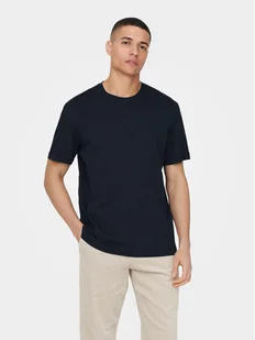 Only & Sons T-Shirt 22025208 Granatowy Regular Fit - Koszulki męskie - miniaturka - grafika 1