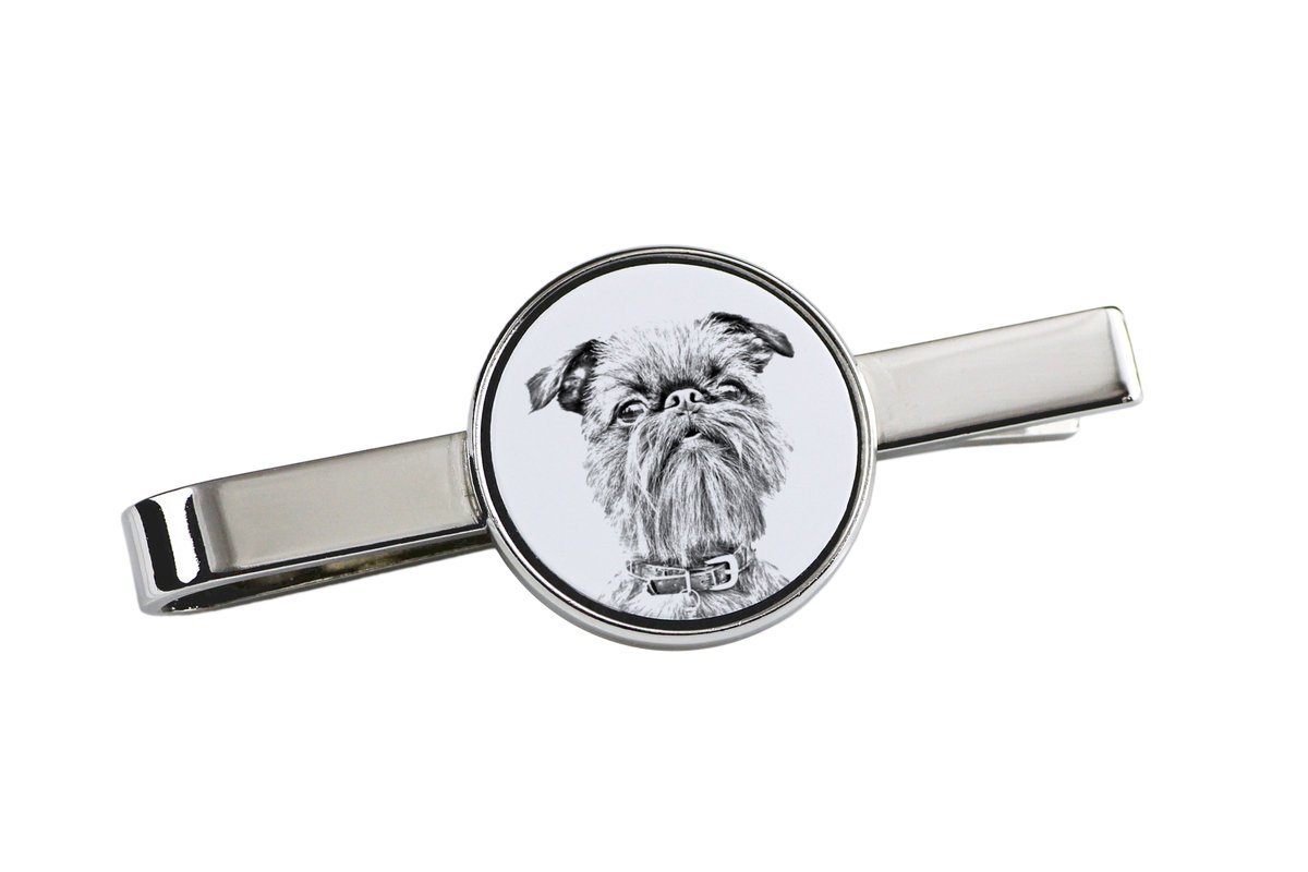 Gryfonik brukselski, Griffon bruxellois - spinka do krawata z psem, personalizowany klips do krawata, wyjątkowy prezent dla mężczyzny marki Art-Dog