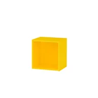 Szafki do salonu - Otwarta szafka ścienna Boxie 40x40x27 cm żółta - miniaturka - grafika 1