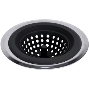 Sitko do zlewu z silikonu, Ø 13 cm, czarne - Ściereczki, gąbki, czyściki - miniaturka - grafika 1