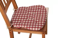 Meble modułowe i akcesoria - Dekoria Siedzisko Filip na krzesło czerwono biała kratka 1,5x1,5cm) 41 × 38 × 3,5 cm Quadro 215-136-16 - miniaturka - grafika 1