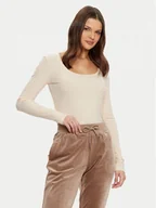 Bluzki damskie - Guess Bluzka V4BP07 K8RT2 Écru Regular Fit - miniaturka - grafika 1