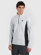 Bluzy męskie - 4F Bielizna termiczna polarowa (góra) męska - szara XXL - miniaturka - grafika 1