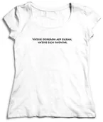 Gadżety dla niej i dla niego - KOSZULKA Wiedźmin DAMSKA MÓJ BŁYSK PRZEBIJE CIEMNOŚCI, MOJA JASNOŚĆ MROK ROZPROSZY - miniaturka - grafika 1