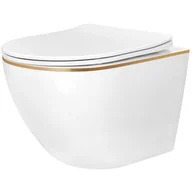 Miski WC - Rea Misa WC podwieszana Rea Carlo Mini Tornado NFQ GOLD EDGE - miniaturka - grafika 1