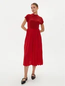 Sukienki - Tommy Hilfiger Sukienka codzienna WW0WW42020 Czerwony Regular Fit - miniaturka - grafika 1