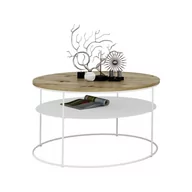Ławy i stoliki kawowe - Skandynawski stolik kawowy dąb artisan - Karolis 5X - miniaturka - grafika 1