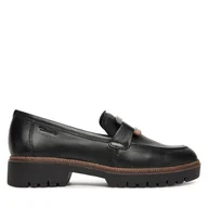 Półbuty damskie - Loafersy Tamaris 1-24722-43 Czarny - miniaturka - grafika 1