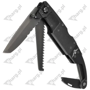Nóż składany ratowniczy FOX Aeronautica Militare G10 / Aluminium, Black PVD N690Co (FX-026900) - Noże - miniaturka - grafika 6