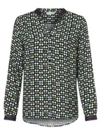 Bluzki damskie - Marie Lund - Bluzka damska, niebieski|wielokolorowy - miniaturka - grafika 1