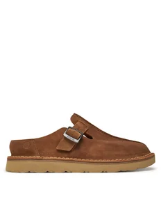 Clarks Klapki Solsbury 26180881 Brązowy - Klapki i japonki męskie - miniaturka - grafika 1