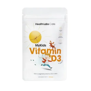 HealthLabs, MyKids Vitamin D3, Wegańska witamina D w żelkach dla dzieci, Suplement diety, 60 żelek - Witaminy i minerały - miniaturka - grafika 1