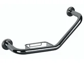 Akcesoria dla osób starszych i niepełnosprawnych - uchwyt nad wannę Bisk 71925 poręcz łazienkowa 425 mm z mydelniczką - miniaturka - grafika 1