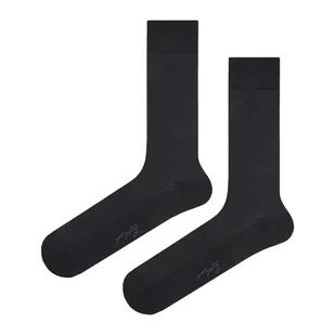 Skarpety garniturowe czarne w kropeczki EM 15 - EM Men's Accessories - Skarpetki męskie - miniaturka - grafika 1