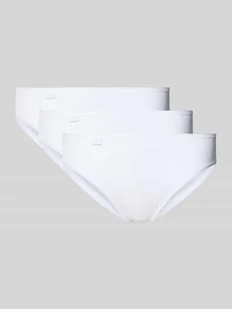 Figi z detalem z logo w zestawie 3 szt. - Majtki damskie - miniaturka - grafika 1