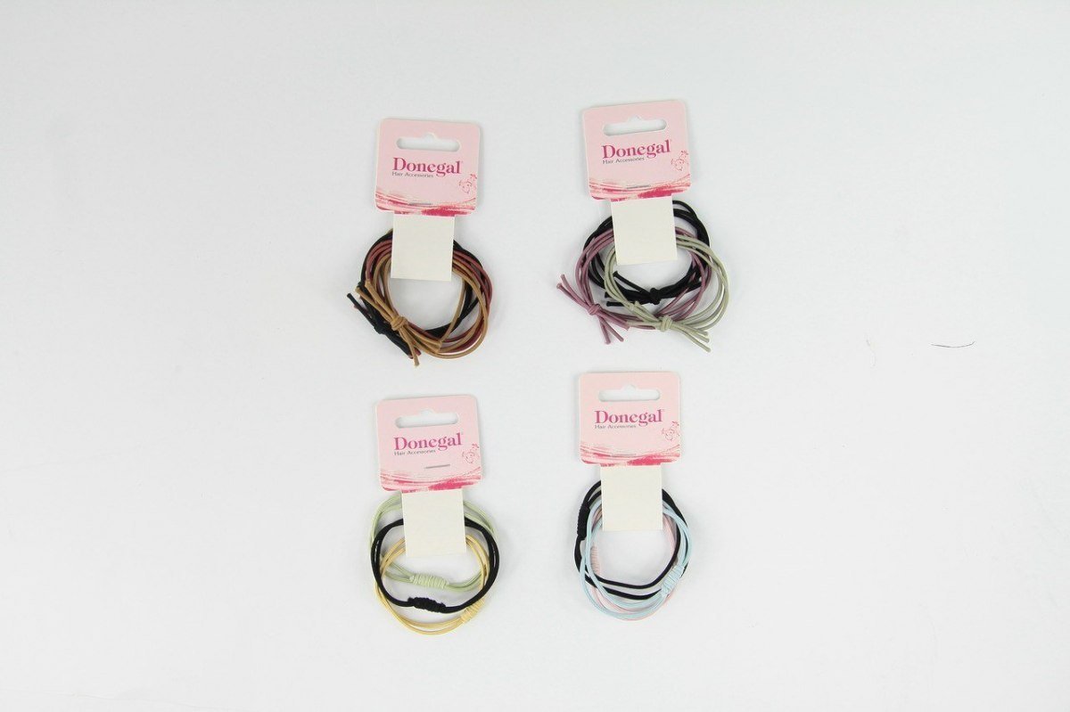 DONEGAL Ozdoby do włosów - gumki (FA-5625) - mix kolorów 1szt