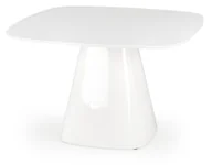 Stoły - Stół Lakierowany Nowoczesny Minimalistyczny do Salonu Biały 120 cm Flavio - miniaturka - grafika 1