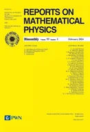 Czasopisma - Reports on Mathematical Physics 931 - miniaturka - grafika 1