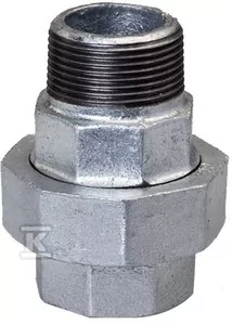 Śrubunek dwuzłączka prosta nakrętno-wkrętna stożkowa 2" ocynk U12, NR 60, NR 341 - Łączniki, trójniki, kształtki Śrubunek dwuzłączka prosta nakrętno-wkrętna stożkowa 2" ocynk U12, NR 60, NR 341 - Łączniki, trójniki, kształtki - miniaturka - grafika 1