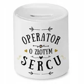 Skarbonki - Dla Operatora Skarbonka na Urodziny na Prezent z Nadrukiem ze Zdjęciem + Opakowanie na prezent (wzór 01) - miniaturka - grafika 1