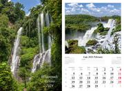 Kalendarze - kalendarz 2024 ścienny wieloplanszowy wodospady - miniaturka - grafika 1