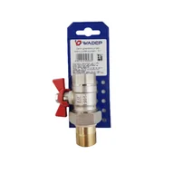 Zawory i kraniki - Zawór grzejnikowy kulowy prosty z półśrubunkiem motylkowy - 3/4" WADEP - miniaturka - grafika 1