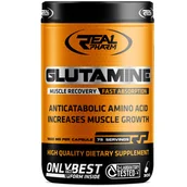 Aminokwasy - REAL PHARM Glutamine 900Mg - 300Caps (5904730666046) - miniaturka - grafika 1