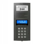 Akcesoria do domofonów i wideodomofonów - Elfon moduł panela z podświetlaną wizytówką adresową /grafit (G) Mod OP-255-G - miniaturka - grafika 1