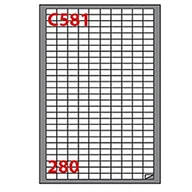Cenówki - Etykieta samoprzylepna C/581 biała 100fg A4 19 x 10 mm (280et/fg) Markin - miniaturka - grafika 1