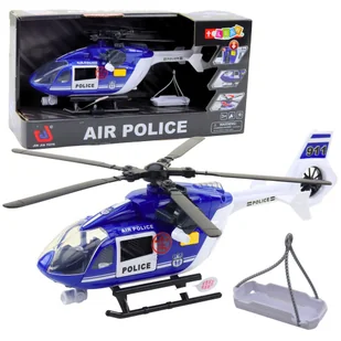 Helikopter Policyjny Hak Nosze Światła Dźwięki 1:14 - Samoloty i helikoptery - miniaturka - grafika 1
