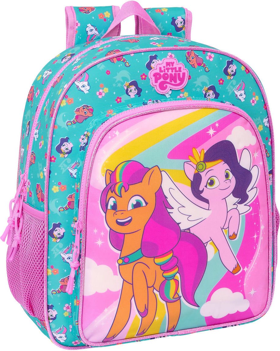 Plecak szkolny My Little Pony Magic Pink turkusowy 32 x 38 x 12 cm