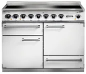 Kuchenki elektryczne - Kuchnia z płytą indukcyjną FALCON Deluxe 110 Biały szczotkowany nikiel - miniaturka - grafika 1