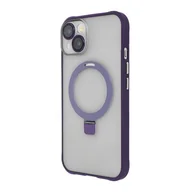 Etui i futerały do telefonów - Etui TECTO SHIELD Ring Secure Mag do Apple iPhone 14 Przezroczysto-fioletowy - miniaturka - grafika 1