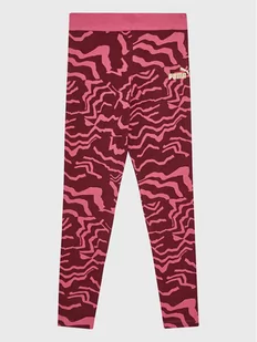 Puma Legginsy Alpha 671067 Bordowy Tight Fit - Legginsy - miniaturka - grafika 1