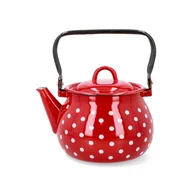 Czajniki na gaz - CZAJNIK emaliowany INDUKCJA na gaz Emalia OLKUSZ imbryk 2l - miniaturka - grafika 1