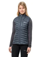 Kamizelki damskie - Jack Wolfskin Routeburn Pro Ins Vest W kamizelka damska, grafitowy/szary (Cool Grey), M - miniaturka - grafika 1