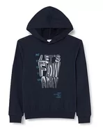 Bluzy dla chłopców - s.Oliver Bluza chłopięca z kapturem, niebieski, 164 - miniaturka - grafika 1