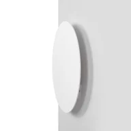 Lampy ścienne - Biały kinkiet, koło o średnicy 30cm, do korytarza K-5322 z serii PERO - miniaturka - grafika 1