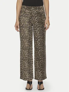 Vila Jeansy Chia 14105638 Beżowy Wide Leg - Spodnie damskie - miniaturka - grafika 1